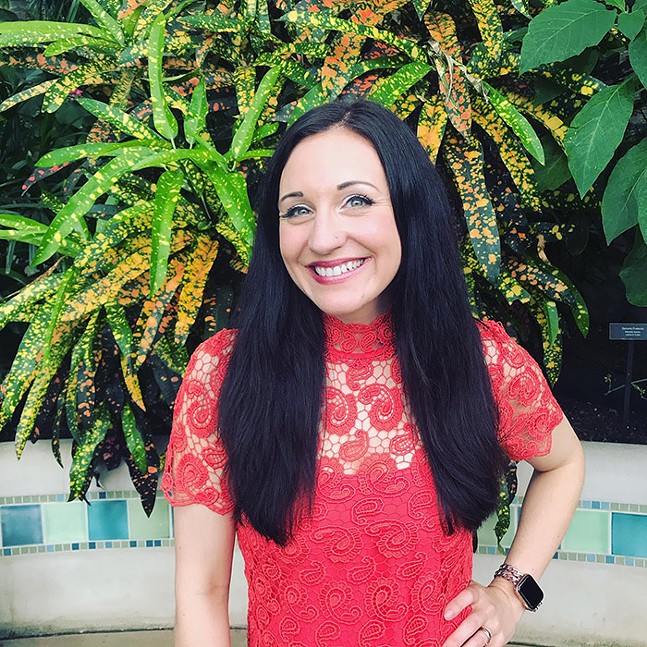 Cap: Gina Vensel of Sensi Pittsburgh (red dress) - EASY STREET PROMOTIONS